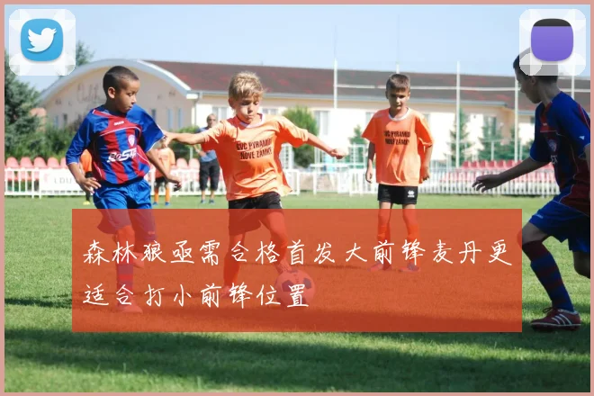 森林狼亟需合格首发大前锋麦丹更适合打小前锋位置